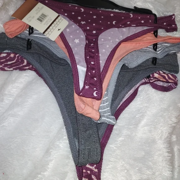 NWT 5pc soft silky thong bundle set, size XL - Picture 3 of 4